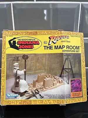 Buy Vintage Kenner Indiana Jones Lost Ark Map Room Action Figure Set 1982 Mib • 400£