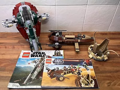 Buy Lego Star Wars Desert Skiff 9496 & Slave 1 75312 - No Minifigures - Retired • 49.99£