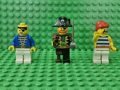 Buy Lego Vintage Pirate 3xMinifigures Collection From Black Seas Barracuda 6285 • 11£