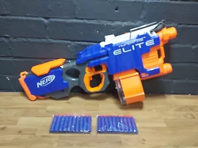 Buy NERF N-strike Elite Hyperfire Blaster, 25 Dart Drum Magazine & 20 Bullets Kids • 12.99£