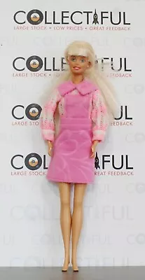 Buy Barbie - Vintage Doll / Figure W/ Molded Pink Stud Earrings & Pink Clothes 🔥 • 3.72£