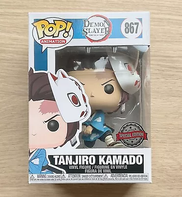 Buy Funko Pop Demon Slayer Tanjiro Kamado With Mask #867 + Free Protector • 29.99£