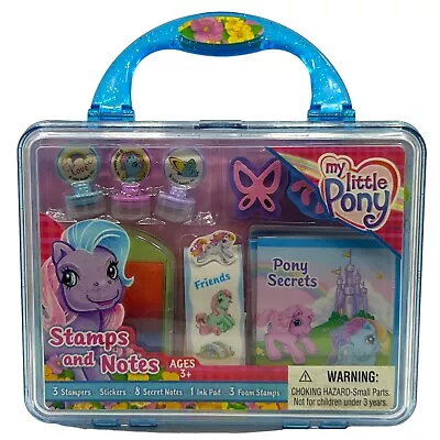 Buy My Little Pony Stamps And Notes Mini Stamper Set Stickers Ink Vintage 2004 New • 23.29£