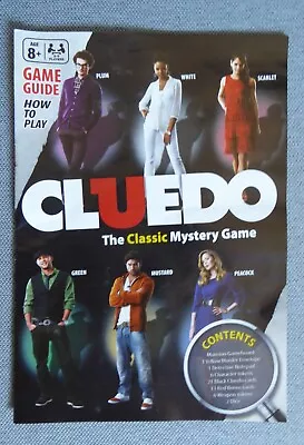 Buy Cluedo 2011 Replacement Rule Booklet Game Guide Perfect • 2£