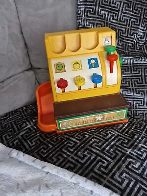 Buy Vintage 1974  Retro Fisher Price Cash Register Till Working With Four Coins • 10£
