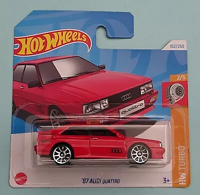Buy Hot Wheels '87 Audi Quattro. New Collectable Toy Model Car. HW Turbo. • 4.99£