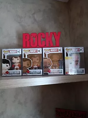 Buy FUNKO POP ROCKY FULL SET #18#19#20#21 VAULTED + Hard PROTECTORS • 674.44£