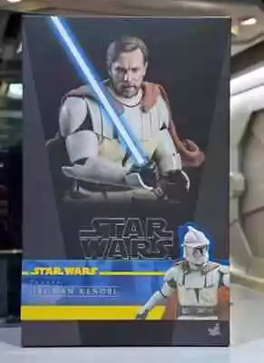 Buy New Hot Toys TMS095 Star Wars Clone Wars Obi-Wan Kenobi 1/6 Figure In Stock • 385£