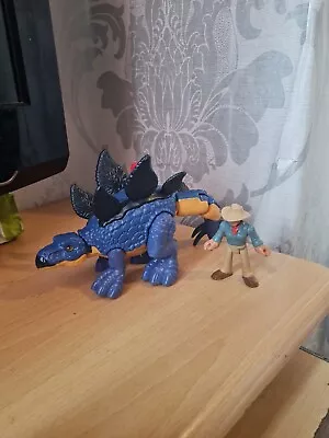 Buy Fisher-Price - Imaginext - Jurassic World Dominion Stegosaurus & Dr Grant. (New) • 10£