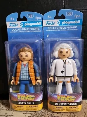Buy 2 Figurines Playmobil X Funko Back To The Future - Marty Mc Fly & Dr Brown • 144.99£
