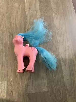 Buy Hasbro 1987 My Little Flutter Pony Pink & Turquoise Mane Wingsong No Wings • 8£