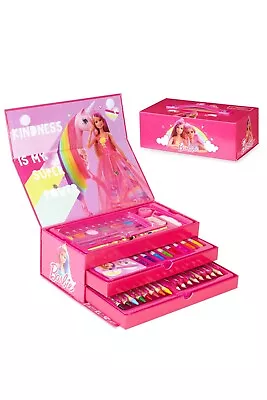 Buy Barbie Art Set, Arts And Crafts For Kids, Colouring Sets For Children, Gifts For • 18.49£