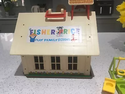 Buy Vintage Fisher Price Play Family School • 25£