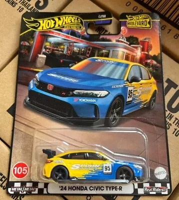 Buy Hot Wheels Honda Civic Type R 2024 Premium Boulevard  With Protector • 25£