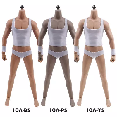 Buy 1/6 Male Teenager Body Seamless Muscular Action Figure Model For Phicen Hot Toys • 58.16£
