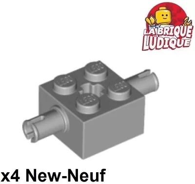 Buy LEGO 4x Brick Brick Modified 2x2 Pin Axle Axle Hole Grey/light B Gray 30000 NEW • 1.14£