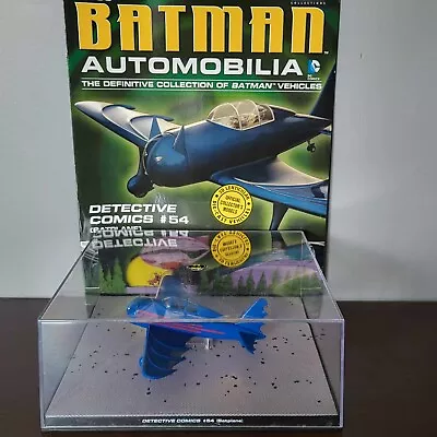 Buy Eagle Moss Batman Automobilia Animated 54 Detective Comics Batplane Toy Diecast • 9.99£