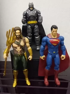 Buy Mattel Batman V Superman: Armored Batman,Heat Vision Superman & Aquaman 2015 • 5£