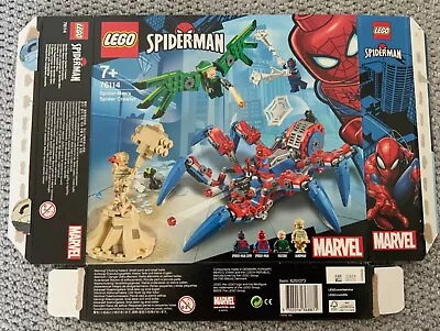 Buy LEGO Marvel Superheroes 76114: Spider-Man's Spider Crawler BOX ONLY • 5£