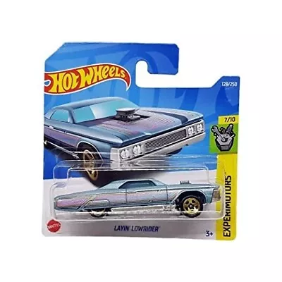 Buy Hot Wheels EXPERIMOTORS #128 LAYIN' LOWRIDER Metalflake Pale Blue MINT • 2.50£