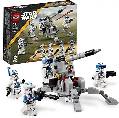 Buy LEGO STAR WARS 501st CLONE TROOPERS BATTLE PACK 75345 New Sealed Sent Boxed • 19.99£
