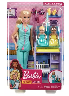 Buy Barbie Careers Baby Doctor Playset - Girls Toyset Doll Hospital Toys Dolls New • 34.99£