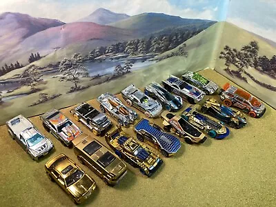 Buy Hot Wheels Job Lot Bundle X 16 Bright Gold And Silver Chrome Cars And Trucks • 10.50£