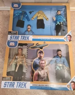Buy Star Trek Mirror Universe Kirk & Spock Plus Spock9  Figures Mego 2020 • 29.95£