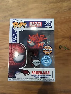 Buy Funko Pop! Spider-Man #593 - Comic With Naples 2023 - Limited Edition - Diamond  • 210.76£