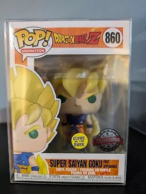 Buy Super Saiyan Goku First Appearance #860 Dragon Ball Z Funko Pop W Protector • 32.50£
