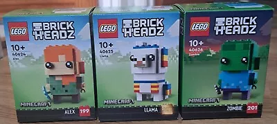 Buy LEGO Brickheadz: Alex Llama & Zombie Brand New & Sealed (40624) (40625) (40625) • 44.99£