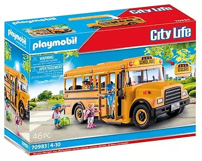 Buy Playmobil City Life Buildable Activity School Bus Set 70983 • 27.99£