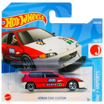 Buy Hot Wheels – HW J-Imports Honda Civic Custom (Red/White) • 2.99£
