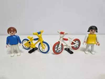 Buy Playmobil 3300 Antique Set Boy Girl Bike Bicycle Cyclist Playground • 8.08£