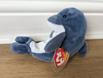 Buy Ty Beanie Babies - Echo The Dolphin. With Tags. Excellent Condition Retired 1998 • 4.99£