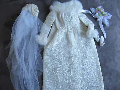 Buy 1969 Vintage Barbie Married WINTER WEDDING • 49.83£