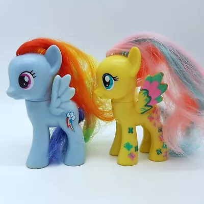 Buy My Little Pony G4 Fluttershy Rainbow Power & Rainbow Dash Brushable Hasbro 2010 • 15£