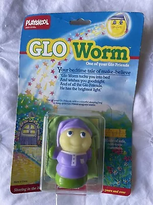 Buy Vintage Glo Friends Playskool 1987  Carded Figure Glo Worm • 67£