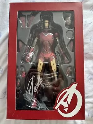 Buy HOT TOYS 1/6 IRON MAN MARK VI FIGURE MMS171 Signed By Stan Lee • 99£
