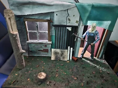 Buy Diorama For Neca Mezco Figures Friday The 13th Shack,horror With Working Light • 85£