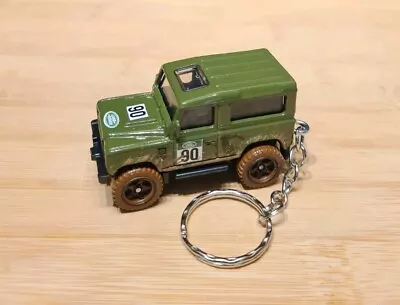 Buy 1/64 Diecast Model Car Keychain Keyring Land Rover Defender 90 • 14.99£