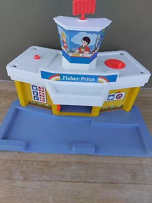 Buy Vintage Fisher Price 1980 - Little People Airport - Toy Kids Family • 8.50£