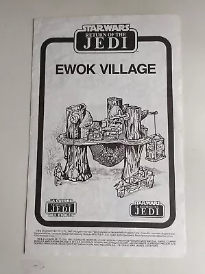 Buy Vintage Star Wars EWOK VILLAGE Assembly Instructions Tri-Logo 1983 • 24.99£