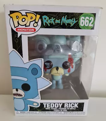Buy NEW - Funko Pop! 662 Rick & Morty - Teddy Rick Vinyl Figure - Rare Chase Variant • 24.99£