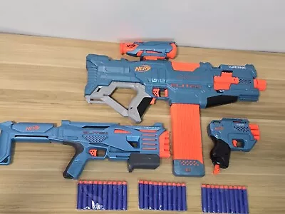 Buy Nerf Gun Elite 2.0 Bundle Turbine CS-18 Motorised Rapid-Fire Tetrad Trio + Darts • 24.99£