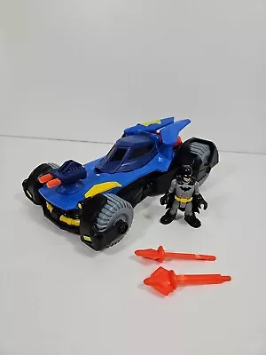 Buy 2015 Imaginext DC Comics Blue Batman Batmobile Vehicle Car Mattel  • 14.99£