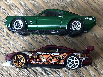 Buy Hot Wheels Ford Mustang 1:64 Diecast Bundle X2:  ‘65 Fastback & ‘18 Custom GT • 8£