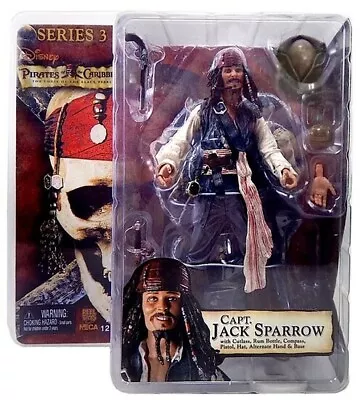 Buy PIRATES OF THE CARIBBEAN - CAPT JACK SPARROW ACTION FIGURE Series 3 - NECA (DEPP) • 65.76£