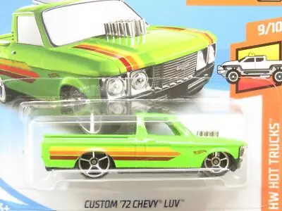 Buy Hotwheels Custom 72 Chevy Luv 30/250 Green Short Card 1 64 Scale Sealed New • 5.79£