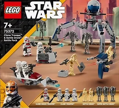 Buy Lego Star Wars - Clone Trooper And Battle Droid Battle Pack 75372 New & Boxed • 18.99£